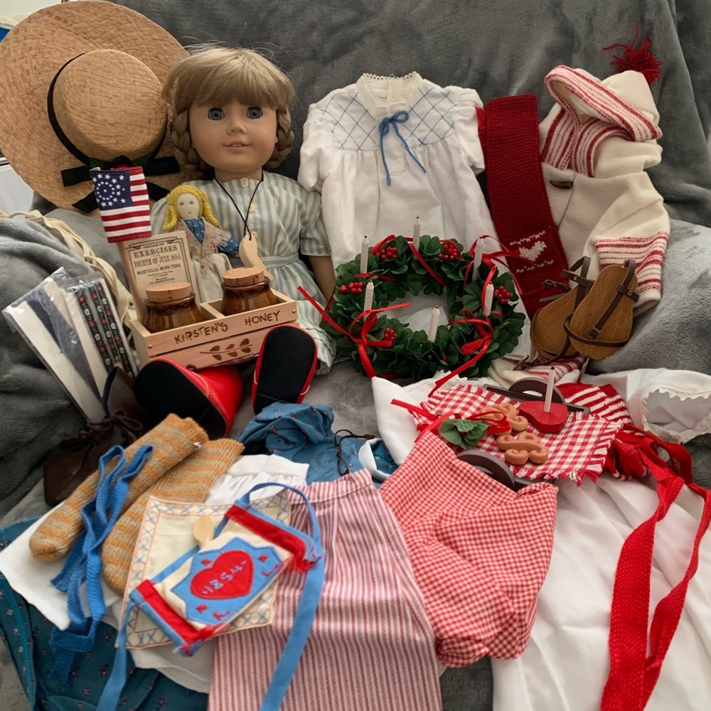 EUC Kirsten Doll with Clothes and Accessories